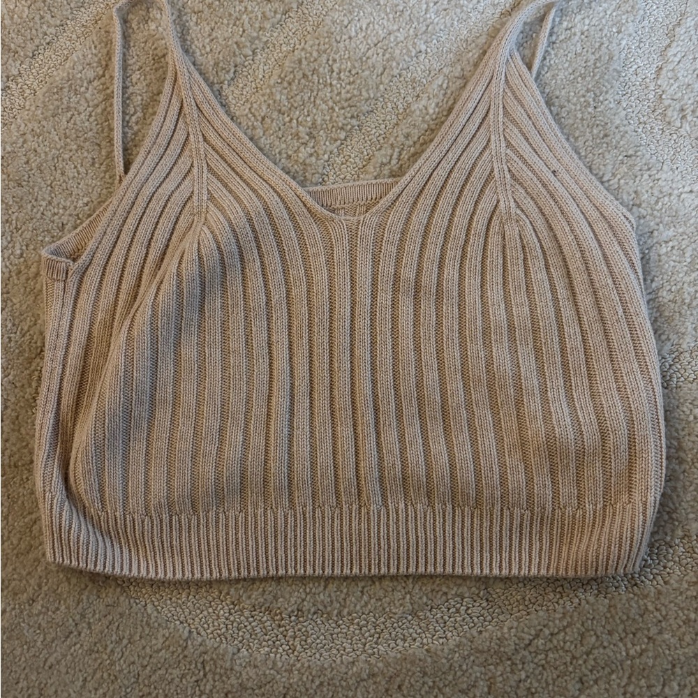 Women's Tan Knit Top